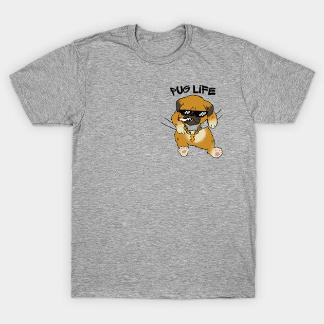 Smoking Pug Life T-Shirt by Hypnotic Highs